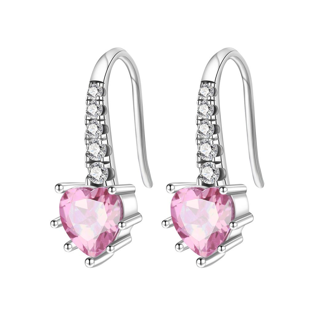 Orstarry 925 Silver Pink Sweet Bow Earrings Women Jewelry Trendy Drop Earrings Party Gift Anniversary