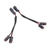 2pcs DT Wiring Harness Adapters Splitter Male to Female Heat Proof Wiring Harness Adapter Connector for LED Work Lights