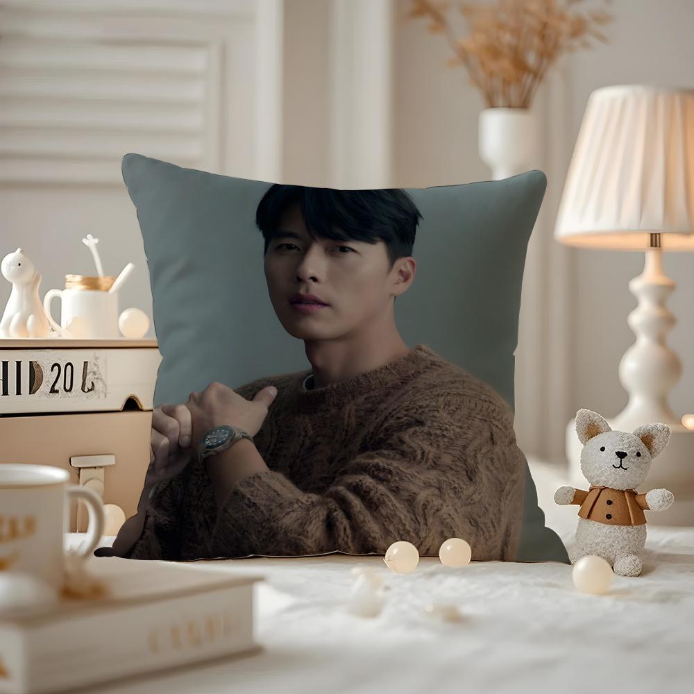 Hyun Bin Actor Cushion Cover Pattern Printed Pillowcase For Living Room Sofa Cushion Cover & Bedroom Decor