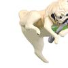 Fish Tank Ornament Realistic Durable Resin Cartoon Pug Dog Hanging Aquarium Pendant Decor