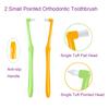 Factory 6Pcs Plastic Soft Small Head Orthodontic Toothbrush Deep Clean Braces Interdental Brushes for Home Use