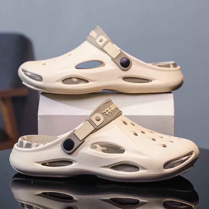 Men's Trendy Hollow-Toe Non-Slip Soft-Soled Sandals for Outdoor Beach Wear
