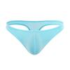 Men Sexy Thong Low-rise U-Convex Solid Color Briefs Elastic Waistband Slim Fit Solid