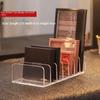 7-Compartment Transparent Makeup Organizer for Eyeshadow Palette and Cosmetics, Vanity Table and Bathroom Countertop Storage Box