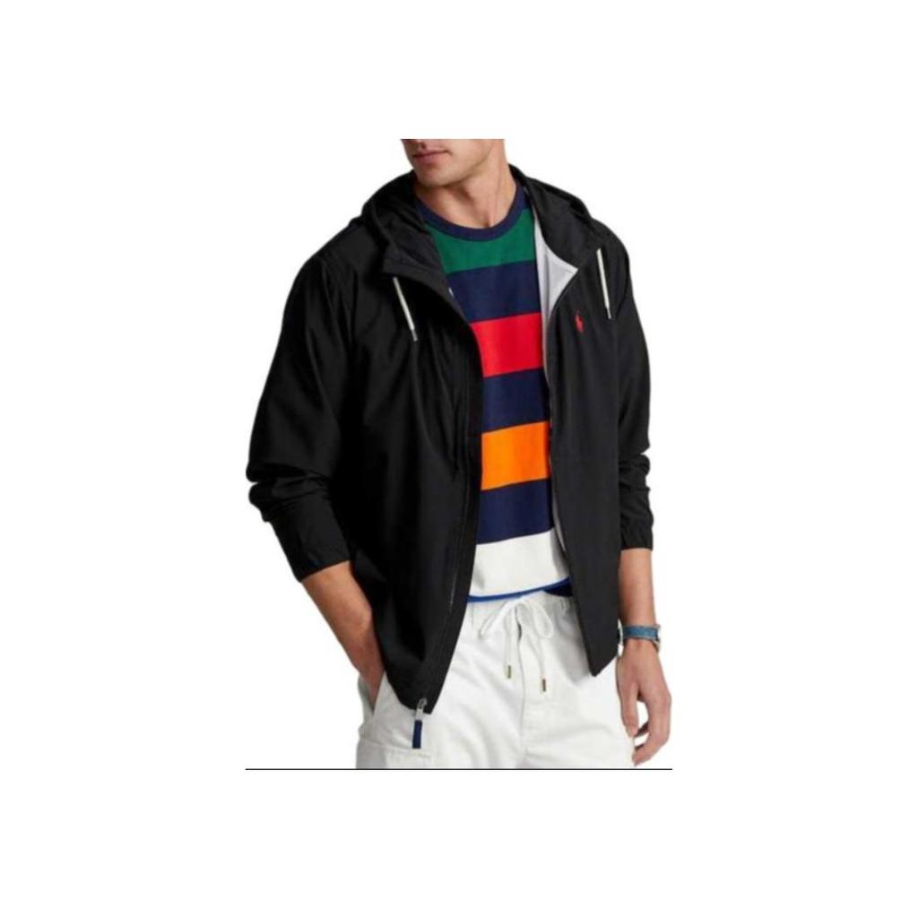 Jaqueta com Capuz Dobrável Polo Ralph Lauren Masculina Jaquetas Preto MNPOOTW16020801-001