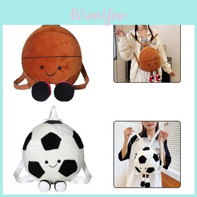 Nuevo Juguete de Peluche Divertido de Fútbol Baloncesto Bolso de Hombro Muñeca Regalo para Niños Mochila de Muñeca Creativa