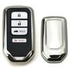 Chrome Silver TPU Key Fob Case For Honda Accord Civic Pilot CRV HRV Odyssey, Etc