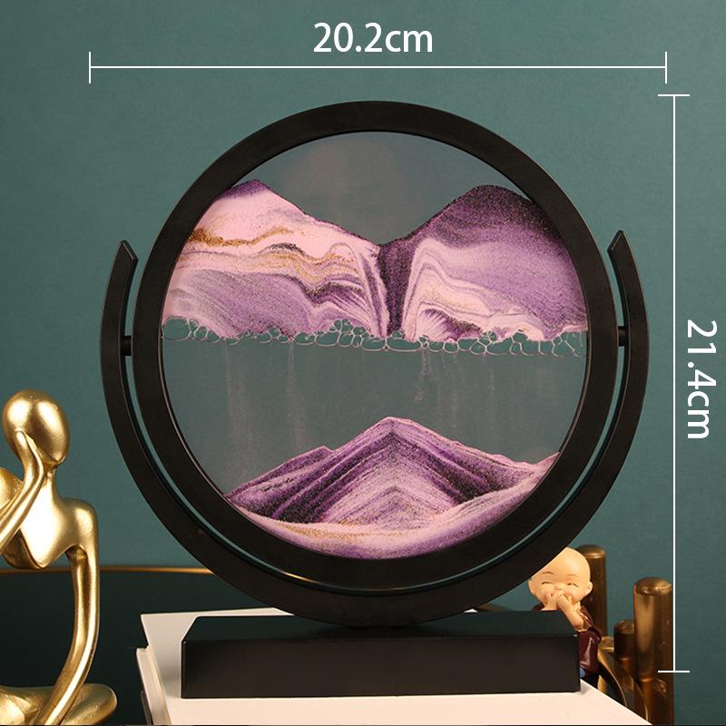 Creative Hourglass Liquid Quicksand Painting - Ideal Decoration for Office, Living Room, Bedside or as Birthday Gift