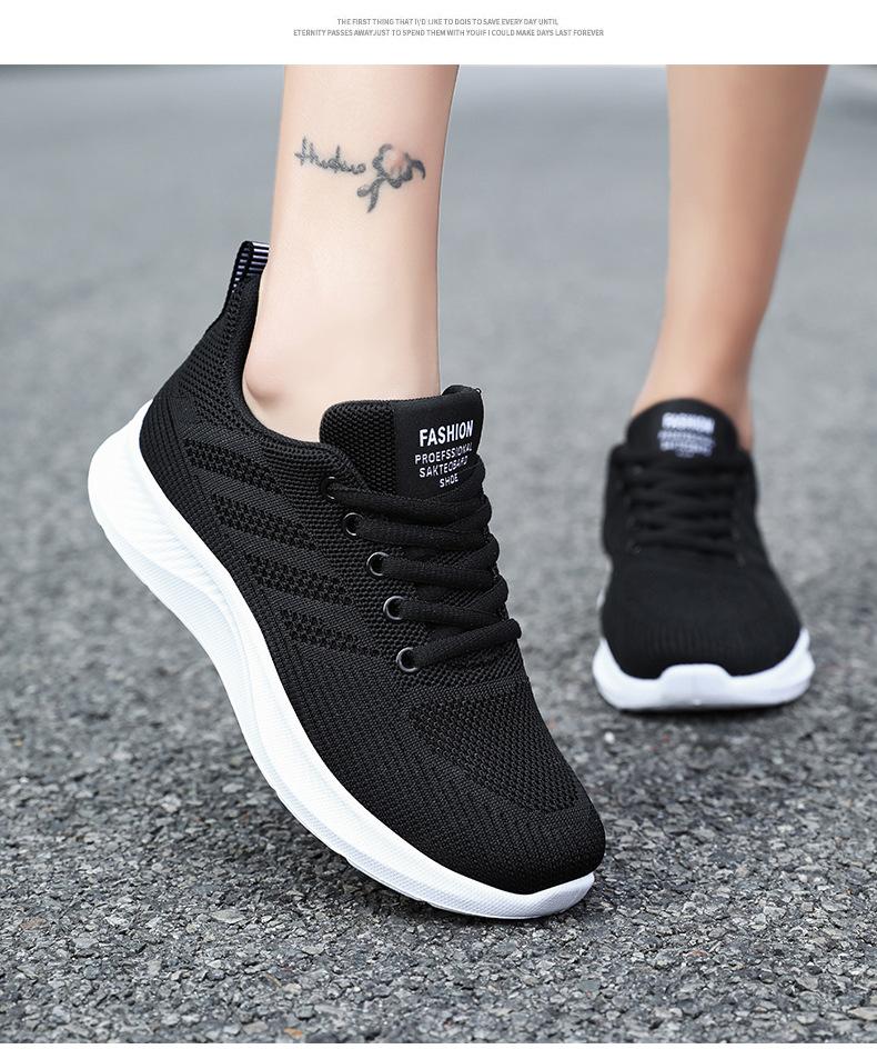 Fashion Women's Casual Soft Sole Sports Shoes, Breathable Single-sided Mesh Shoes, Mom's , Running Shoes, Women's Sneakers