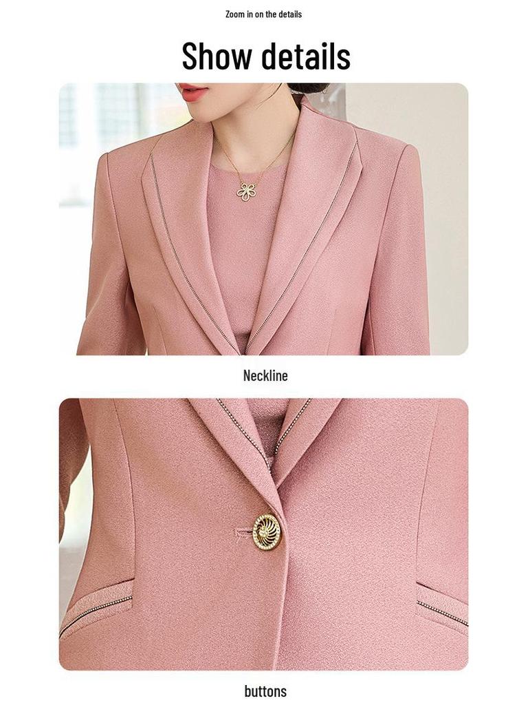 2025 Women's Spring Autumn Suit Dress Set: Elegant Workwear for Commuting and Formal Occasions