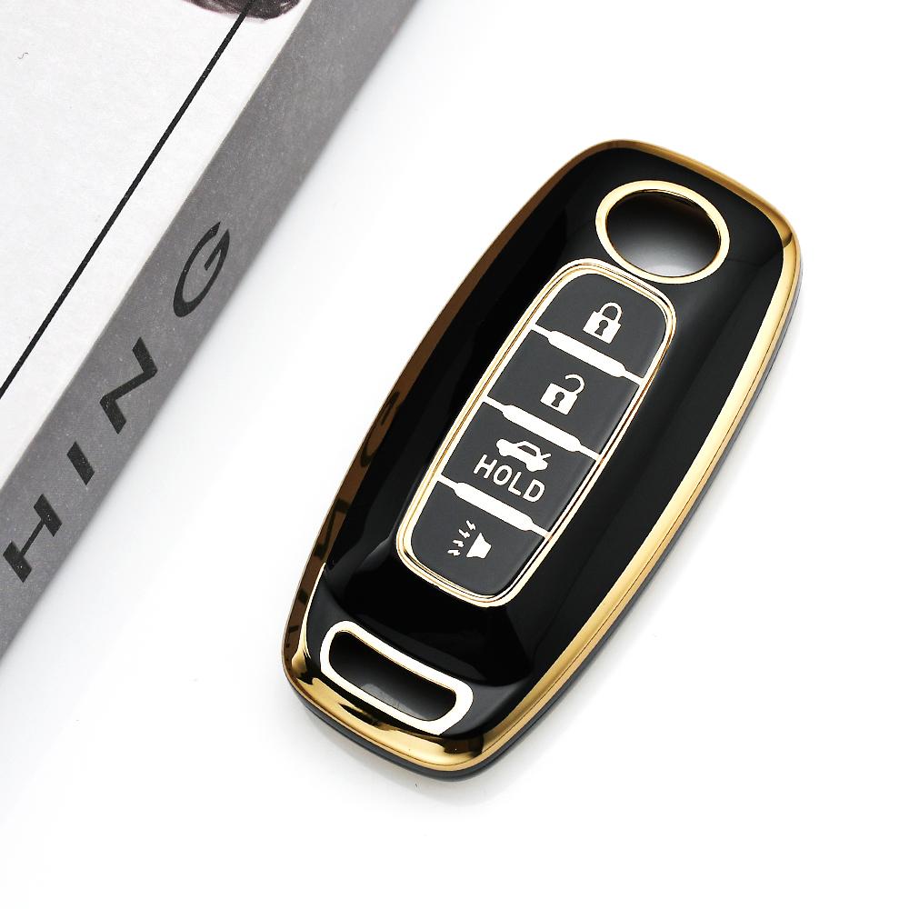 Shell For Nissan Micra Qashqai J11 X-Trail T32 Tiida Pathfinder Leaf Juke Versa Note Patrol Fob Tpu Car Key Case Cover Holder