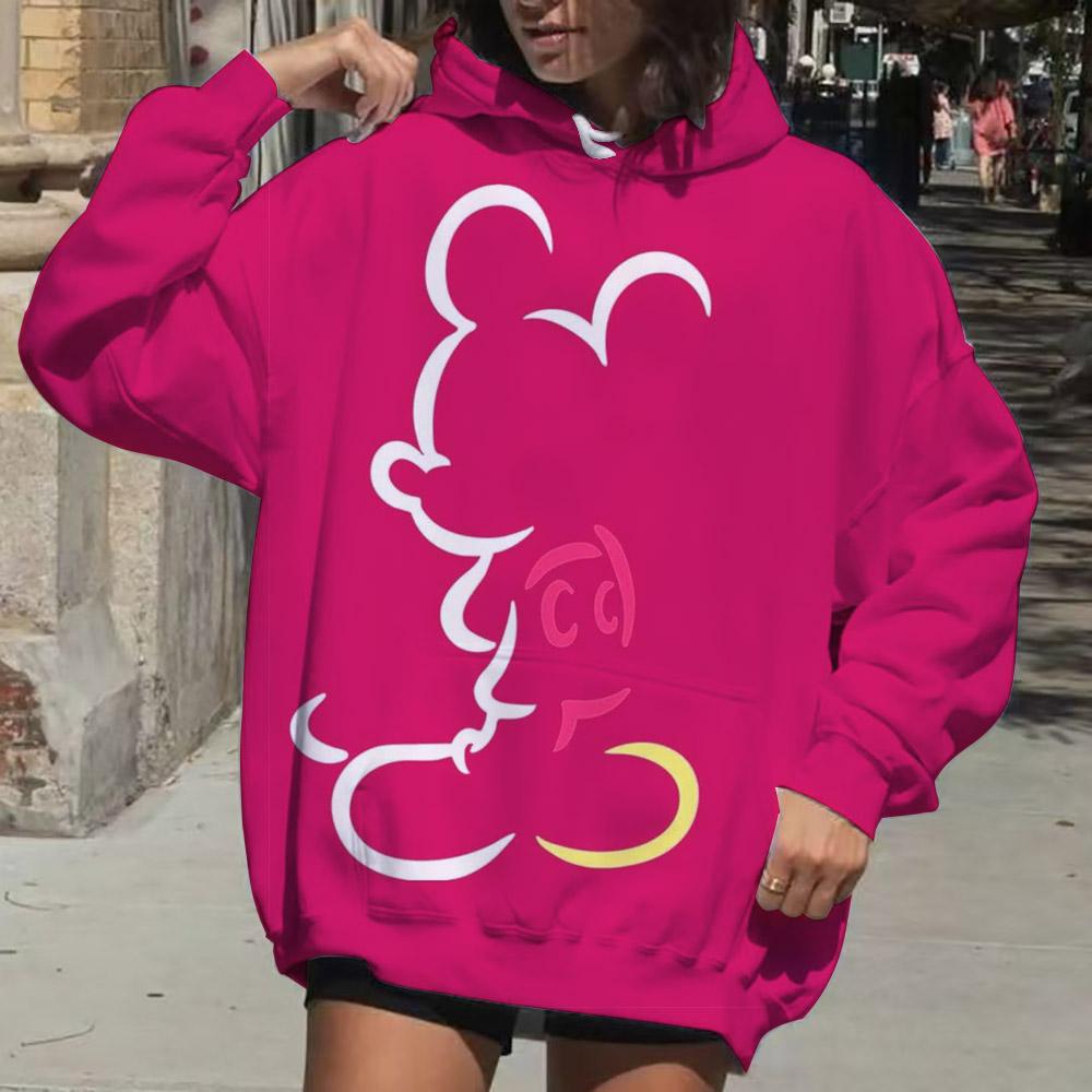 Disney Mickey Mouse Hoodie Fashion Women Kawaii Aesthetic Hoodie Couple Autumn Hoodie Sweatshirt