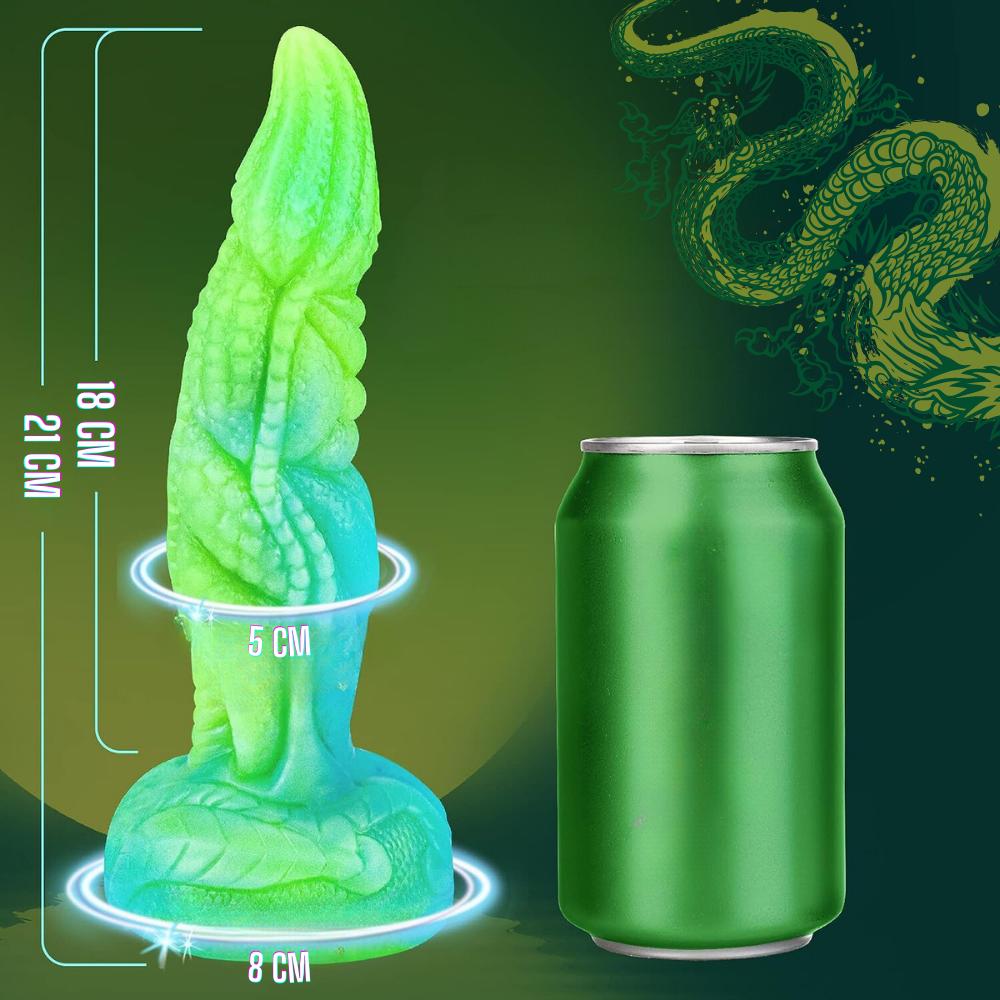 Dildo penis dragon glowing anal plug suction cup vagina anal hot fun