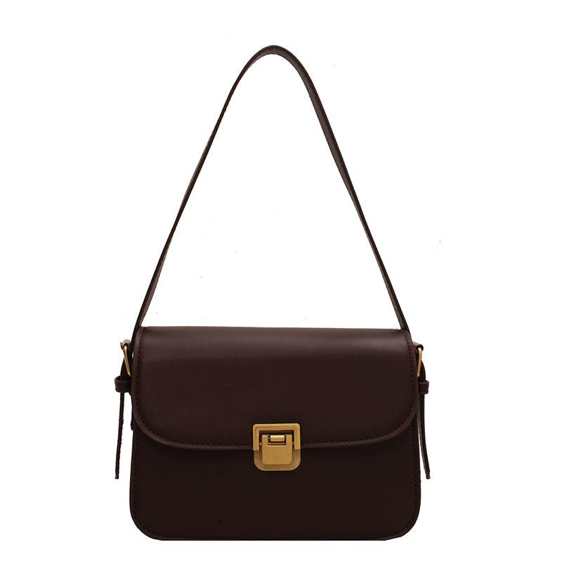 

Retro Casual Women S Tote Shoulder Bag Fashion Texture Versatile Crossbody Bags Pu Leather Buckle Handbags Luxury Designer