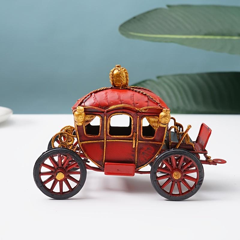

Винтажная железная модель тыквенной повозки, красная, золотая, богато украшенная карета с черными колесами, сложный дизайн для декора дома, спальни, гостиной, на Хэллоуин 6768