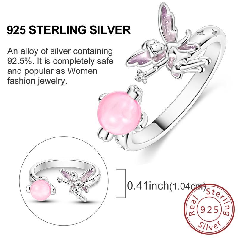 New 925 Silver Rings Firefly Hollow Rose Infinite Love Simple Ring for Women Wedding Engagement Party Jewelry Gift