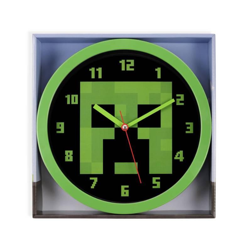 Minecraft Green Pixel Pattern Wall Silent Clock For Living Room And Bedroom Decor