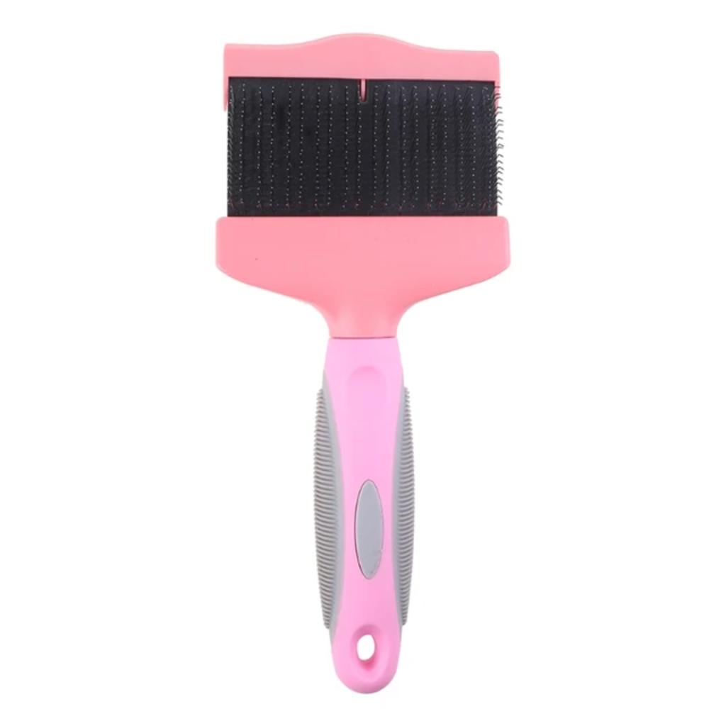 New Pet Grooming Tool Double Sided Brush for Dogs and Cats with Bristles for Shedding Cleaning and Massaging - Stylish and Effic
