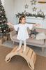 Smile wooden rocker
