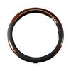AUSTYLCO Car Steering Wheel Cover for Kei Comfortable Wood Grain Car Brown Cars, Design, Breathable, Non-Slip, Stain-Resistant, 38cm, O-Shaped,
