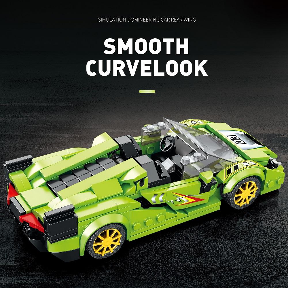 Racing Sport Model Car Building Blocks Set Collectible Race Car Display Model Creative for Car Lovers & Kids  Boys 8+ 363PCS