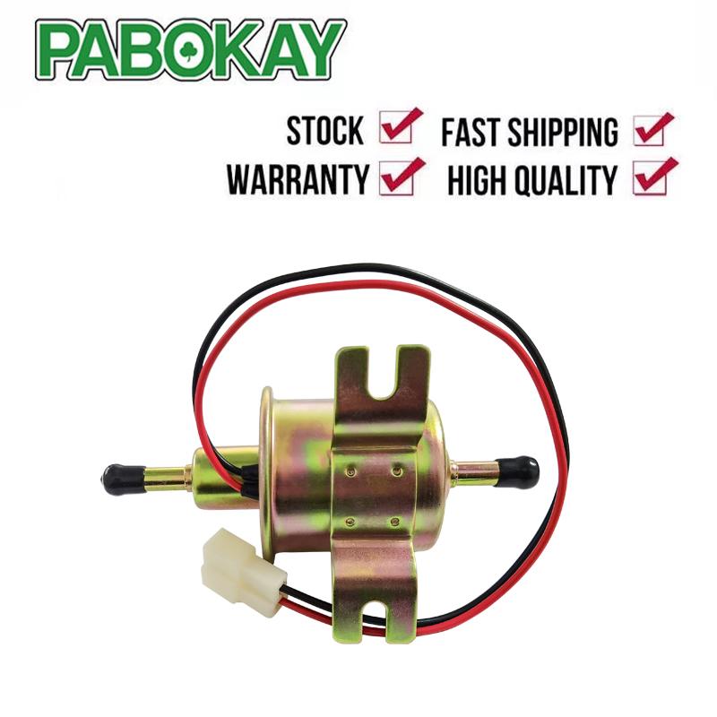 Universal Diesel Petrol Inline Electric Fuel Pump HEP-02A Low Pressure 12V 2.5-4PSI
