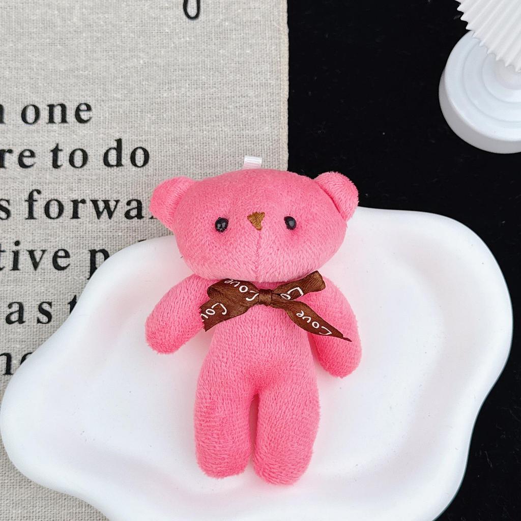 Portachiavi Ciondolo Tuta Peluche Orsacchiotto - Piccolo Giocattolo Regalo