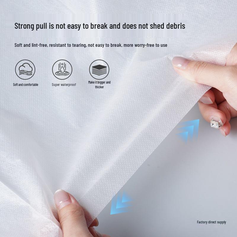 Thick Disposable Massage Bed Sheets with Face Hole - Non-Woven Breathable Material for Beauty Salons