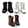 1 Paar 30cm Puppen Mode Schuhe Weibliche Puppen Stiefel Passend für 1/6 BJD Puppen Zubehör Leder Puppe Bunte Lange Knie Stiefel