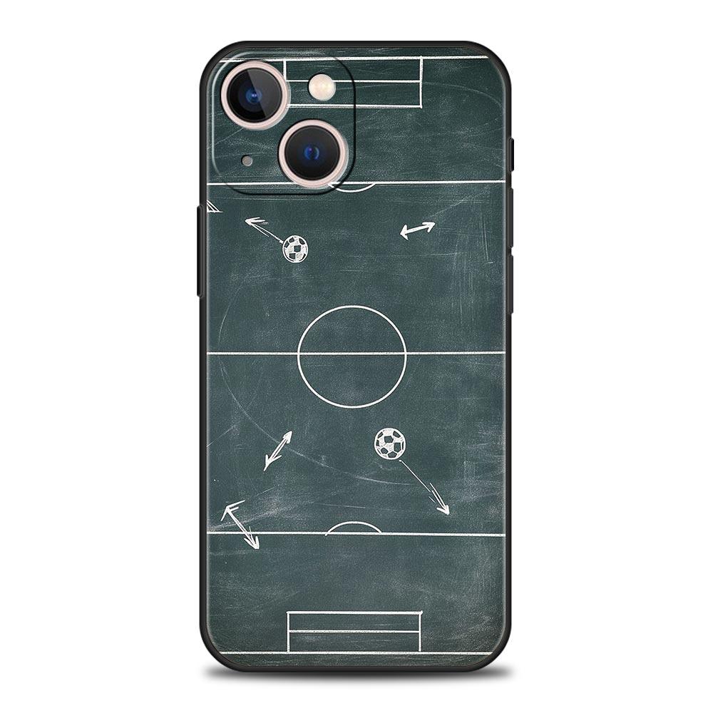 Football Basketball Tactical Board Phone Case Cover for iPhone 17 16 15 14 13 12 11 Pro Max 17Air Plus Shockproof Soft TPU Shell