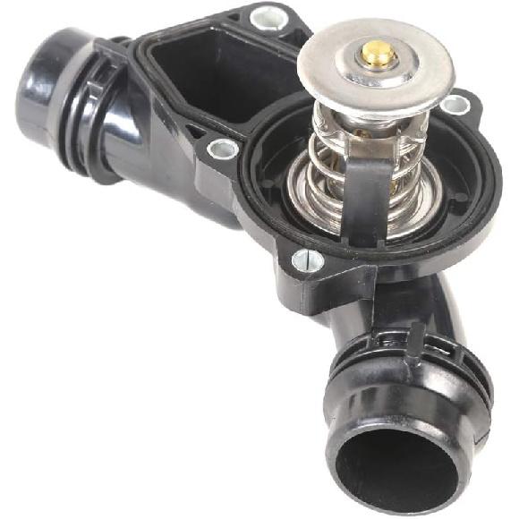 MOCA Engine Coolant Thermostat Housing Assembly for 1999-2006 for BMW 325i 328i E46 525i X5 Z3 2.5L 3.0L L6, Replace #11537509227, 11531437040,
