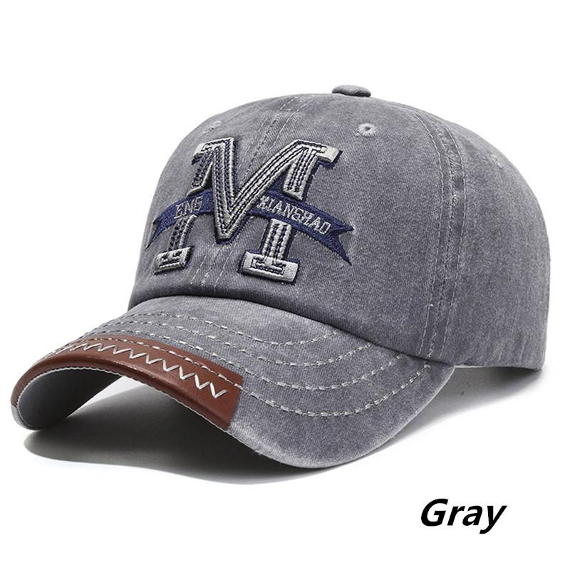 

Letter Embroidery Printed Sports Running Hat Vintage Washed Cotton An-Ti Uv Golf Baseball Cap Men Women Sunshade Sunhat Visors One Size