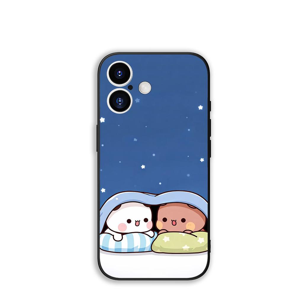 for Apple iPhone 17 16 15 11 Pro XS Max XR 6 7 8 Plus + SE 2020 5 16E Phone Cover Case Bubus Panda Bear Dudus