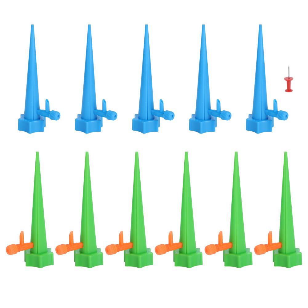12Pcs Flower Potted Plant Adjustable Automatic Watering Sprinkler with Valve Irrigation Tools