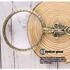 Vintage Metallgriff Leselupe, Tragbare Handlupe