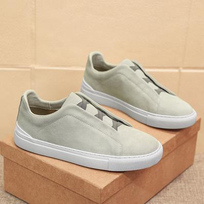Top Layer Cowhide Size 47 Casual Leather Shoes Korean Version Versatile Personalized Men's Shoes Fashion Trendy Loafer Shoes
