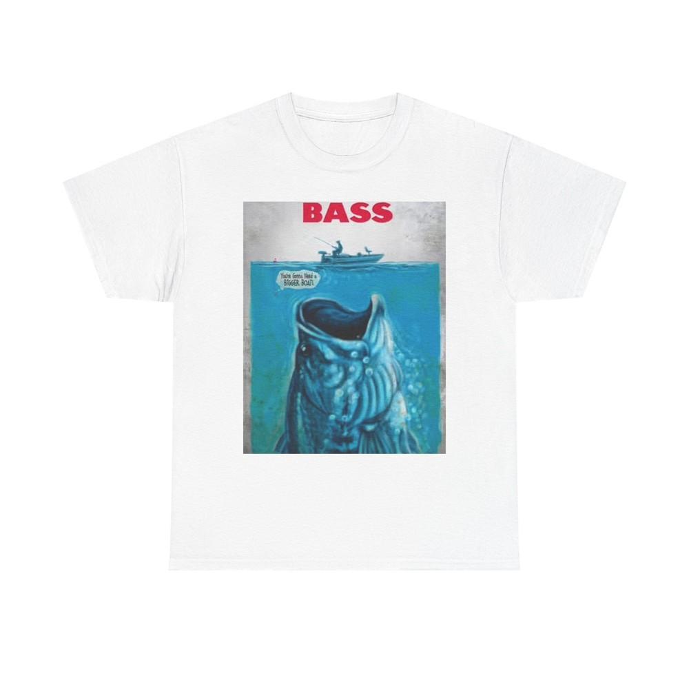 Bass Fishing Movie T Shirt Funny Outdoors Graphic Unisex Heavy Cotton Tee