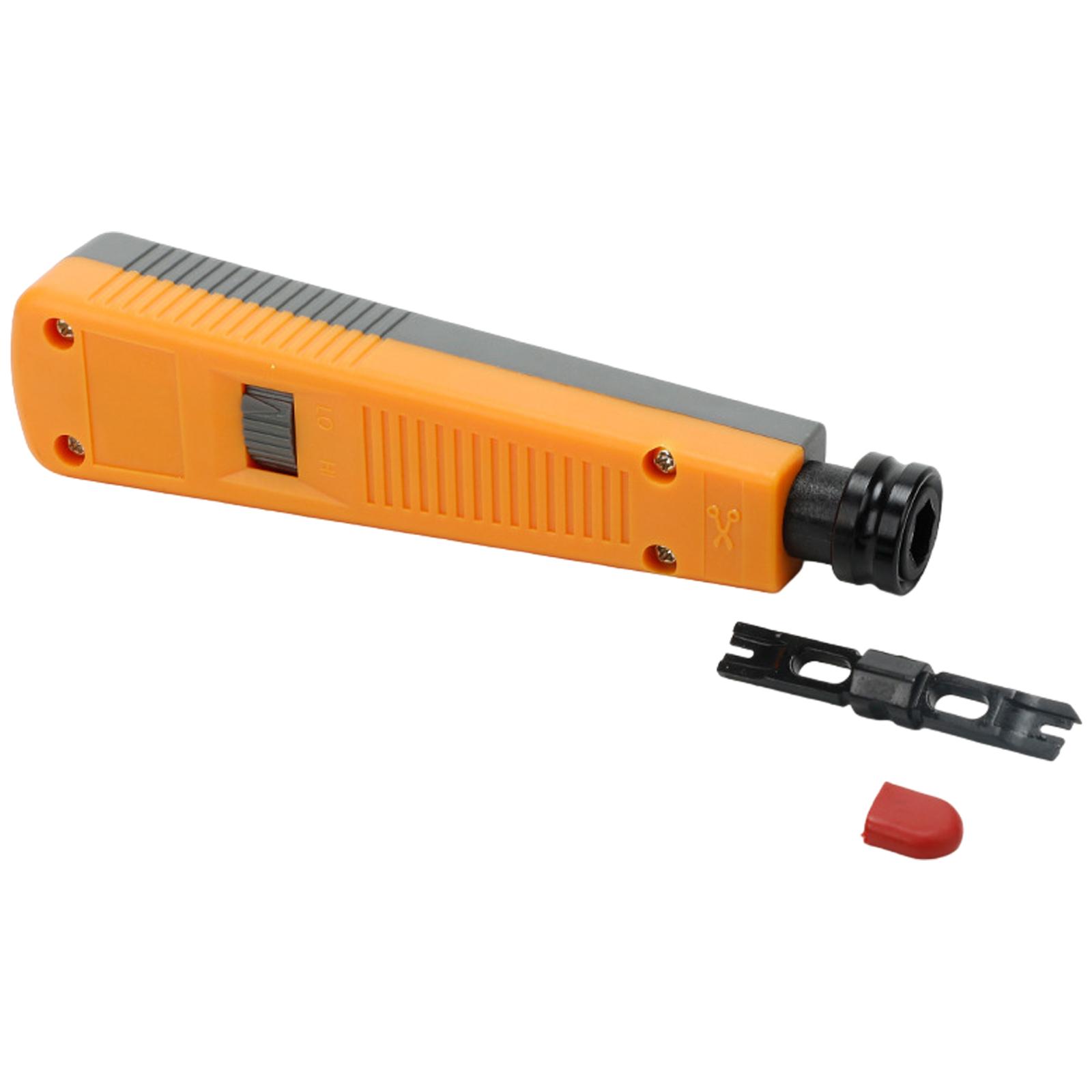 

Профессиональный эргономичный инструмент для заделки кабелей Ethernet, удобная ручка, подходит для безопасной установки сетевых кабелей