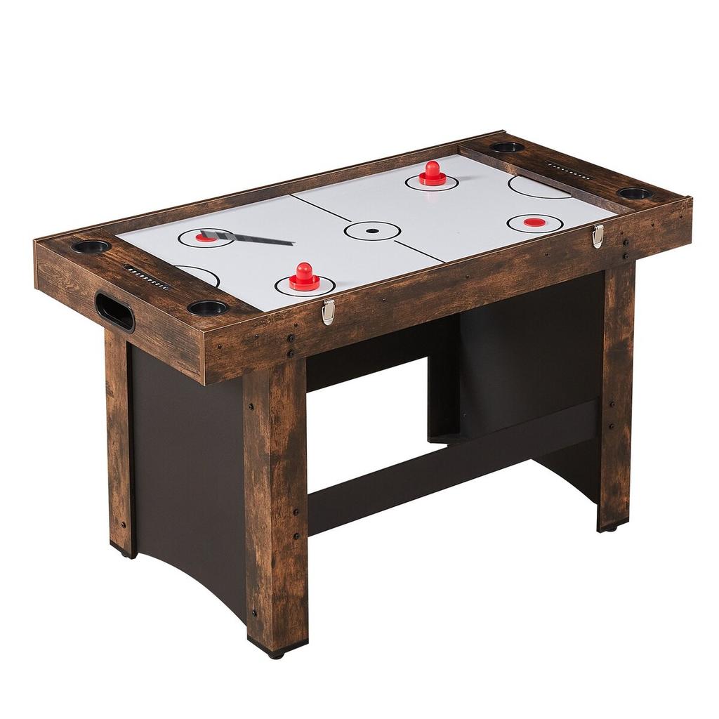 137.1cm Air Hockey Table 3-in-1 Air Powered Combo Table Foosball Ping Pong