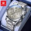 OLEVS 2987 Watches For Man Multifunctional Chronograph Quartz Watch Waterproof Luminous Watches Original Business Brand Reloj