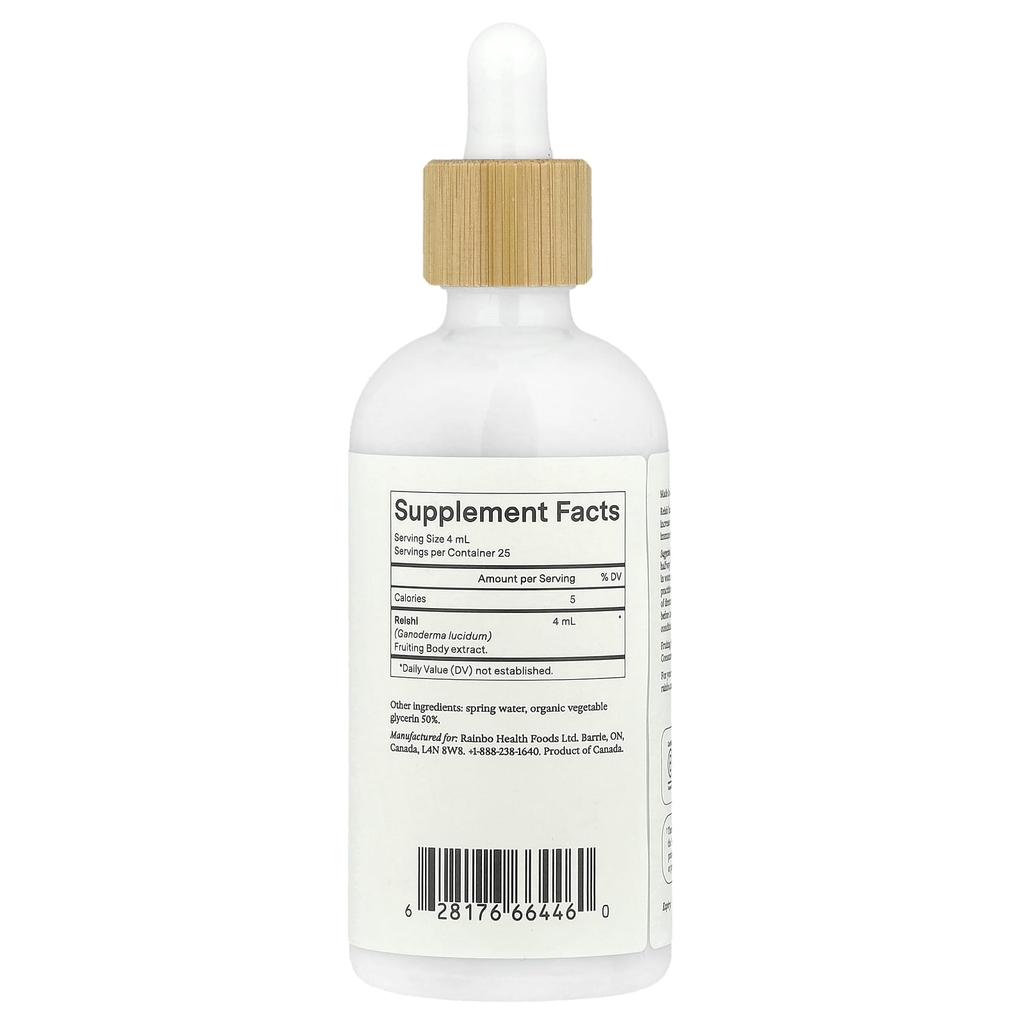 Reishi Mushroom, Alcohol Free, 100Ml(3.4Fl Oz)