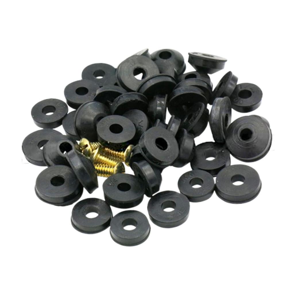 48 Pieces Rubber Faucet Washer Plumbing Repair Kit Easy to Replace with Screw Assorted Seal