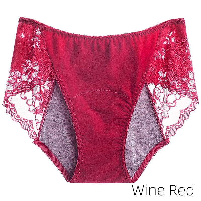 

1/3 шт., средняя талия, 3 слоя, герметичные женские физиологические трусы, кружевные женские трусы, удобные дышащие женские трусы для менструации XL