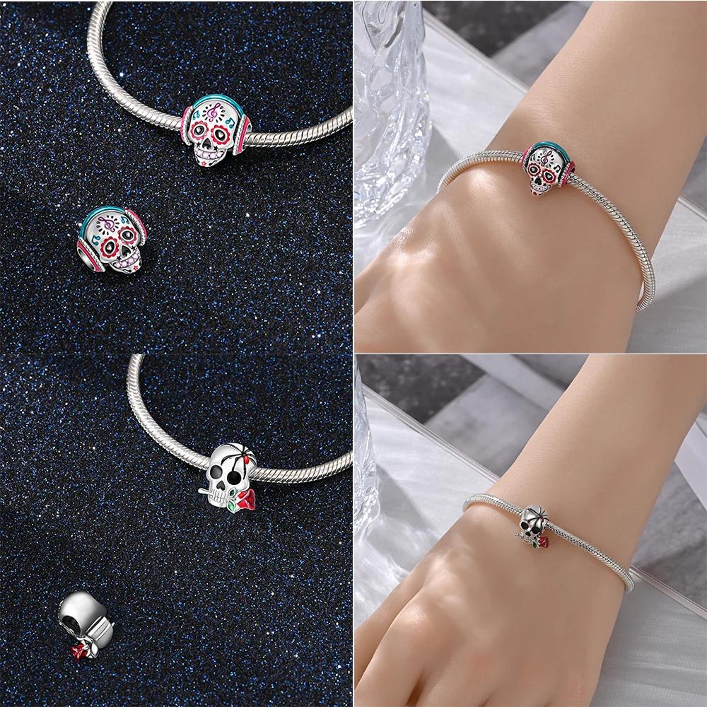 Charms Plata Originales Halloween Series Beads For Charms Copper Arm Bracelet Beads Jewellery Designing Women'S Gift Item