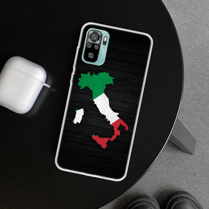 Italy Flag Phone Case Cover for Xiaomi Redmi Note 15 14 13 12 11 Pro Plus 14S 12S 11S 11T 11E 10S 10 Customized Fundas Redmi Not