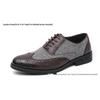 Scarpe Derby da Uomo Colorblock in Pelle Intagliata - Punta Affusolata, Stringate, Taglie Forti, Formali & Casual