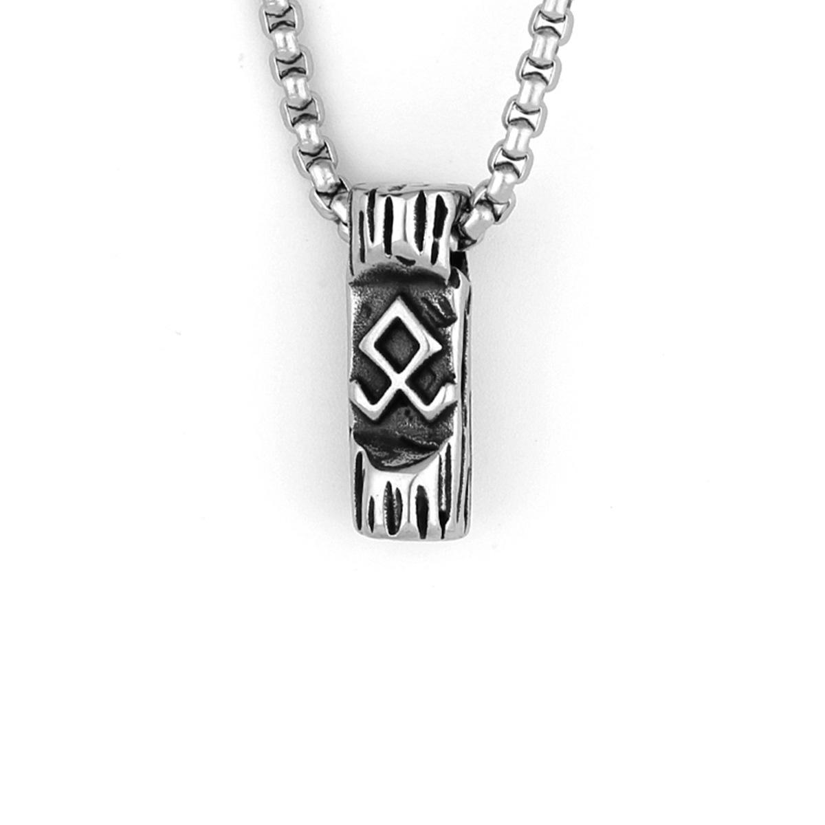 

Viking Tree of Life Rune титановая стальная подвеска простой стиль мужской хип-хоп личности подвеска из нержавеющей стали ожерелье