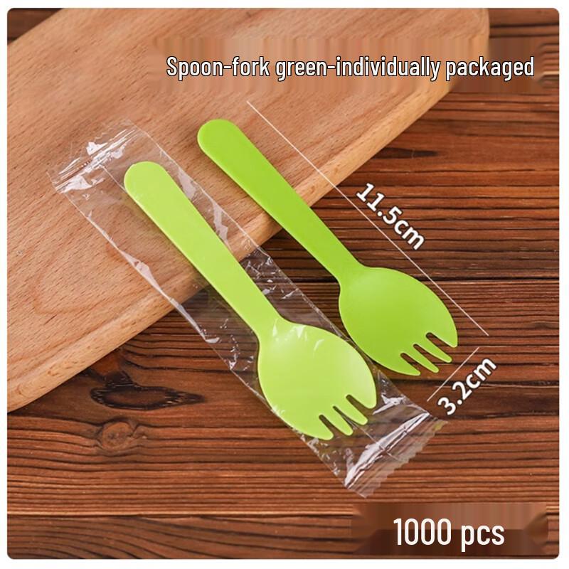 Sheng Bi Lai Disposable Plastic Fork & Spoon Set