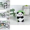Delightful Stuffed Panda Keychain Cute Character Plush Toy Soft Animal Pendant For Accessories