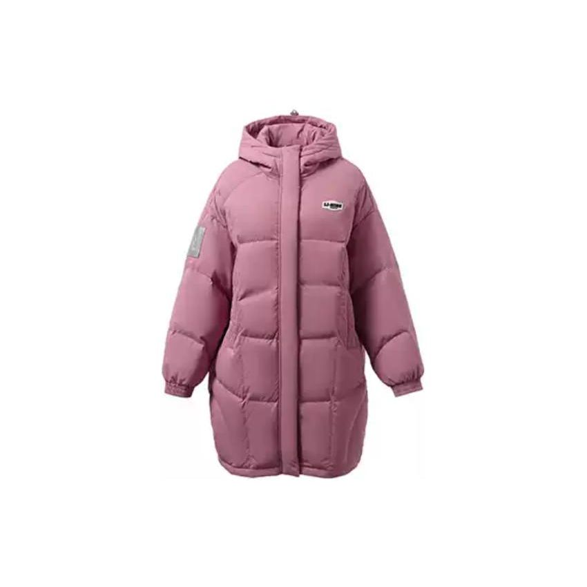 Li-Ning Women s Down Jacket Loose Fit White Duck Down AYMR048-3 XL